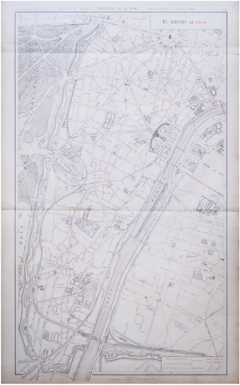  [PARIS 16ème arrondissement] 16.e arrond.t de Passy.. ALPHAND (Jean-Charles Adolphe) & FAUVE (L.).