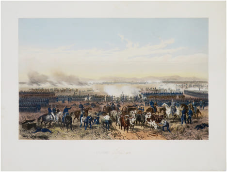  [GUERRE du MEXIQUE] Battle of Palo-Alto [et] Storming of Chapultepec - Pillows' attack.. NEBEL (Carl).