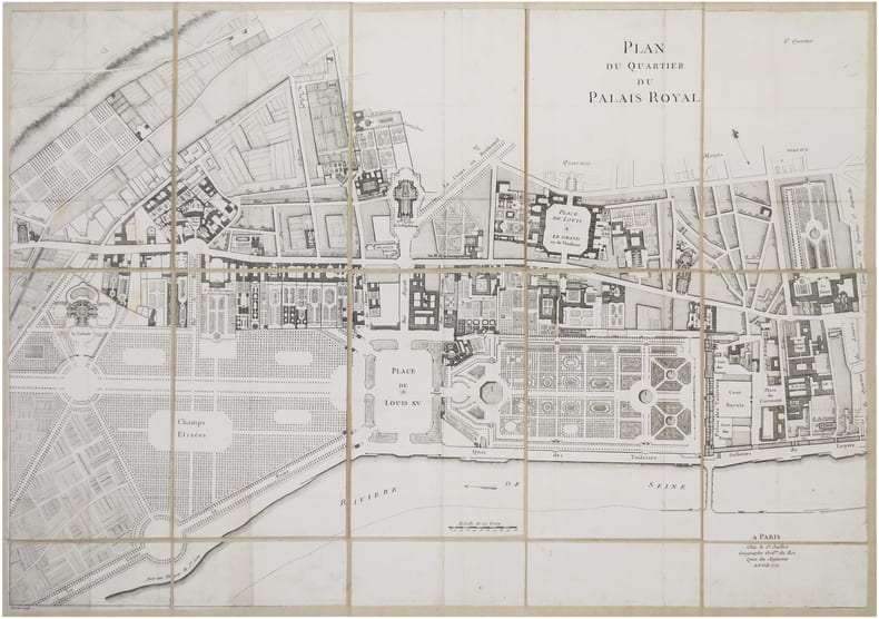  [QUARTIER du PALAIS ROYAL] Plan du Quartier du Palais Royal. 5e Quartier.. JAILLOT (Jean-Baptiste Michel Renou de Chauvign&eacute;, dit).