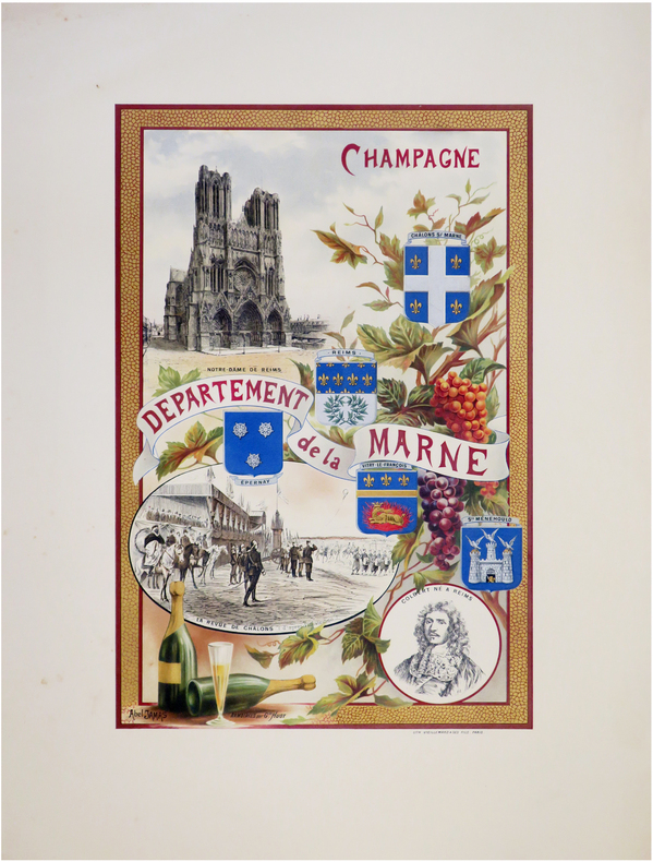  [MARNE] Champagne. Département de la Marne.. JAMAS (Abel).