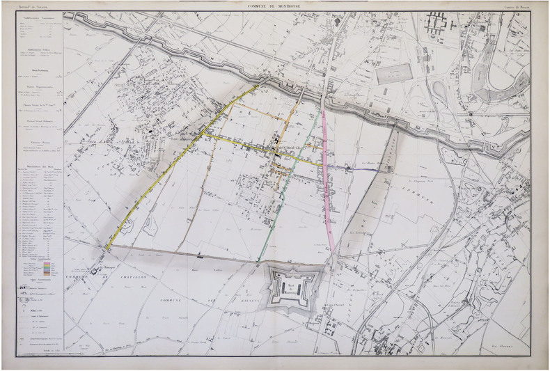  [MONTROUGE] Commune de Montrouge. Arrond.t de Sceaux. Canton de Sceaux.. LEFÈVRE (Onésime Théodore).