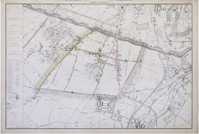  [MONTROUGE] Commune de Montrouge. Arrond.t de Sceaux. Canton de Sceaux.. LEF&Egrave;VRE (On&eacute;sime Th&eacute;odore).