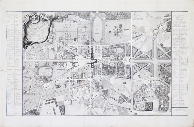  [VERSAILLES] Nouveau plan de Versailles.. CONTANT de la MOTTE.