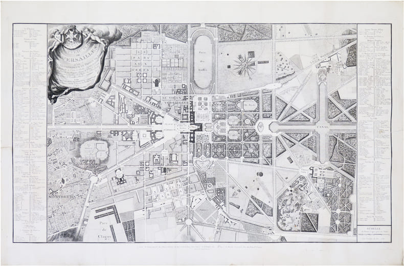  [VERSAILLES] Nouveau plan de Versailles.. CONTANT de la MOTTE.