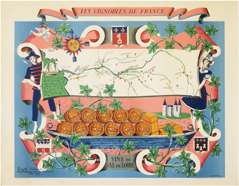  [VIGNOBLES] Les Vignobles de France. Vins du Val de Loire.. H&Eacute;TREAU (R&eacute;my).