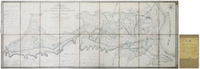  [CANAL de BEAUCAIRE] Plan général des canaux concédés à la compagnie des canaux de Beaucaire et d'Aiguesmortes et des propriétés qui lui ...