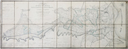  [CANAL de BEAUCAIRE] Plan général des canaux concédés à la compagnie des canaux de Beaucaire et d'Aiguesmortes et des propriétés qui lui ...