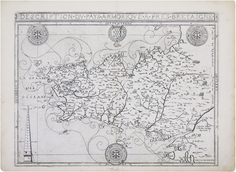  [BRETAGNE] Description du Pays Armorique à prés[ent] Bretaigne.. ARGENTRÉ (Bertrand d') & BOUGUEREAU (Maurice).