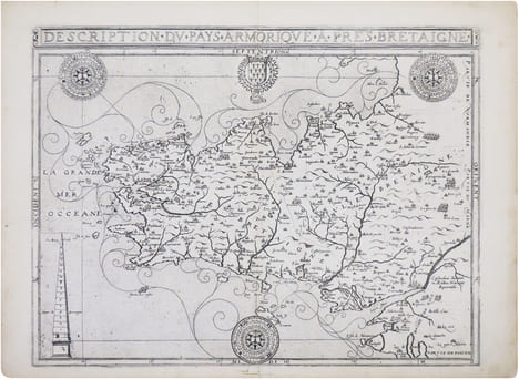  [BRETAGNE] Description du Pays Armorique à prés[ent] Bretaigne.. ARGENTRÉ (Bertrand d') & BOUGUEREAU (Maurice).