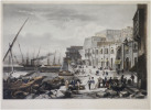  [MALTE] Malte. Le Port.. DURAND-BRAGER (Jean-Baptiste Henri).