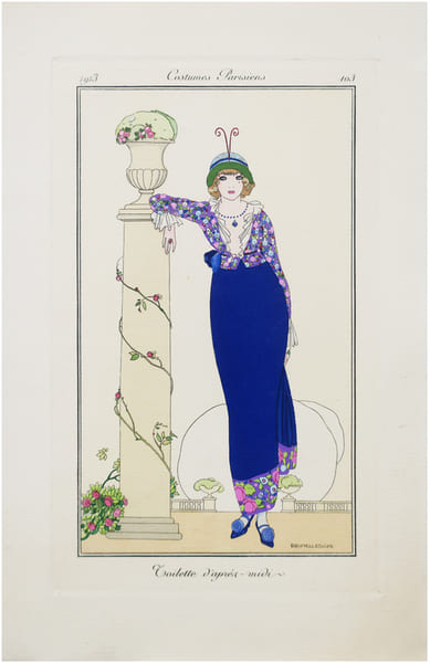  Costumes parisiens. Planche n&deg;103. Toilette d'apr&egrave;s-midi.. BRUNELLESCHI (Umberto) & COSTUMES PARISIENS.