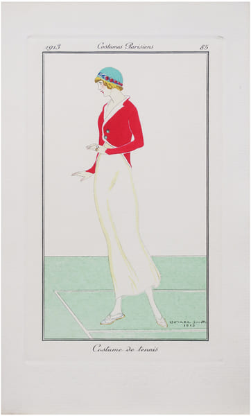  Costumes parisiens. Planche n&deg;85. Costume de tennis.. SMITH (Isma&euml;l) & COSTUMES PARISIENS.