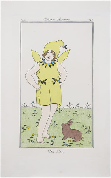  Costumes parisiens. Planche n&deg;140. Un lutin.. FRANC-NOHAIN (Madeleine-Am&eacute;lie) & COSTUMES PARISIENS.