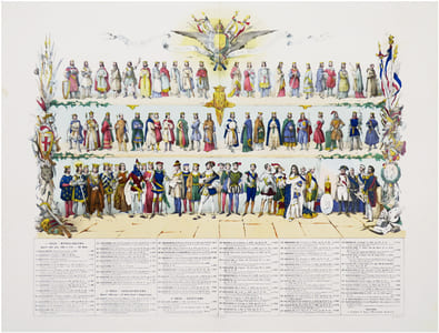  [PORTRAITS] Les monarques français par ordre chronologique [et] Les reines de France.