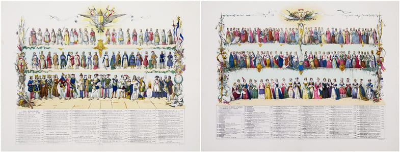  [PORTRAITS] Les monarques français par ordre chronologique [et] Les reines de France.