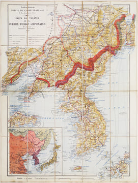  [GUERRE RUSSO-JAPONAISE] Carte du théâtre de la Guerre russo-japonaise.. BARRALIER (Emmanuel).