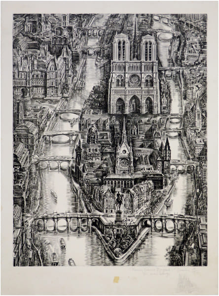  [&Icirc;LE de la CIT&Eacute;] [Le Pont Neuf et l'&Icirc;le de la Cit&eacute;].. DECARIS (Albert).