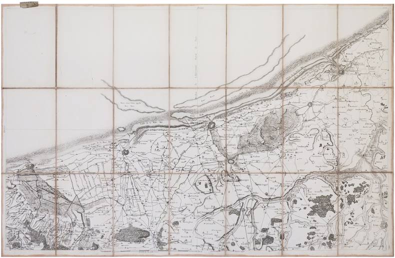  [DUNKERQUE] Carte de Cassini. Feuille n°6/14. Dunkerque.. CASSINI de THURY (César-François).
