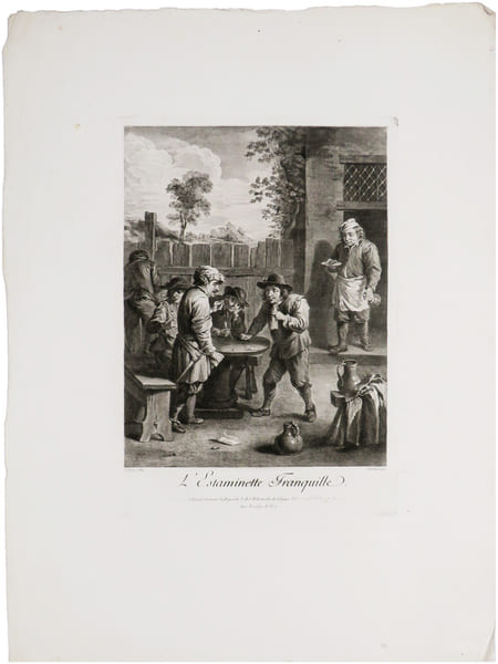  L'Estaminette tranquille.. TENIERS (David) & TARDIEU (Jacques Nicolas).