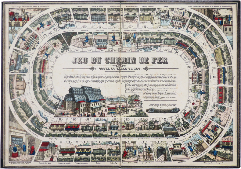  Jeu du chemin de fer.. HENRY (Ernest).