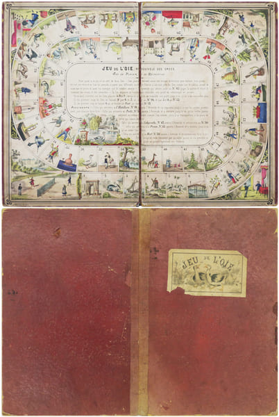  Jeu de l'oie, renouvel&eacute; des Grecs. Jeu de plaisir et de r&eacute;cr&eacute;ation.. COUDERT (Bernard).