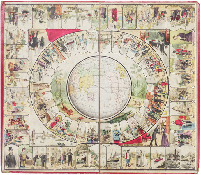  [Le Tour du monde en quatre-vingts jours d'apr&egrave;s Jules Verne].. VERNE (Jules).