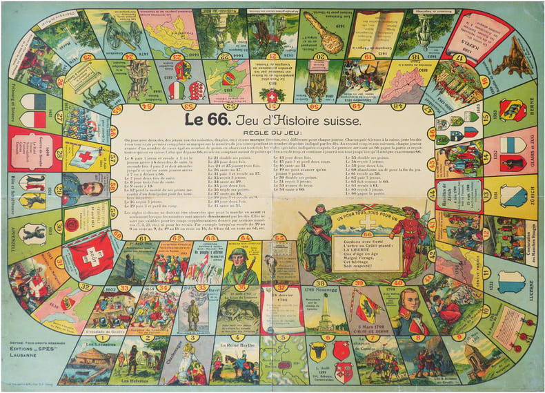  [SUISSE] Le 66. Jeu d'Histoire suisse.. S&Auml;UBERLIN (Albert) & PFEIFFER (Georges).