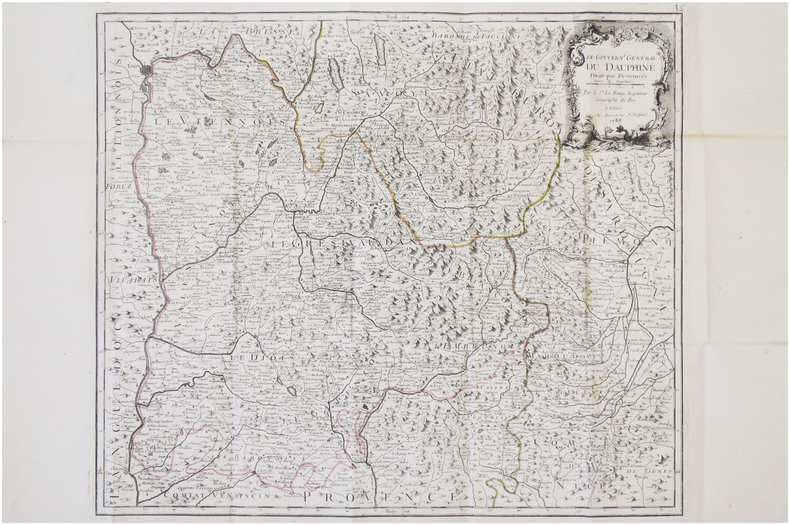 [DAUPHINÉ] Le Gouvernt général du Dauphiné divisé par provinces.. LE ROUGE (Georges-Louis).