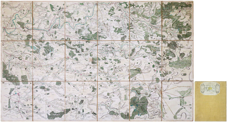  [MEAUX] Carte de Cassini. Feuille n&deg;45/4. Meaux.. CASSINI de THURY (C&eacute;sar-Fran&ccedil;ois).