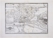  [ROUEN] Roüen, ville capitale de Normandie, port de mer sur la rivière de Seine. par FER (Nicolas de) & DESNOS (Louis-Charles).