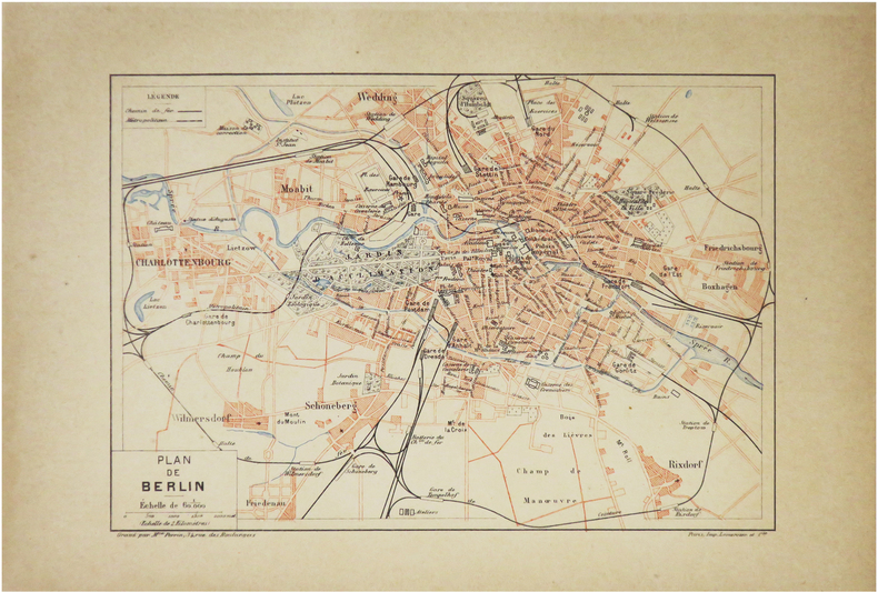  [BERLIN] Plan de Berlin.. PERRIN (Maurice).