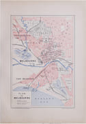  [MELBOURNE] Plan de Melbourne. par PERRIN (Maurice).