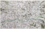  [ANGERS] Carte de Cassini. Feuille n°98/100. Angers.. CASSINI de THURY (César-François).