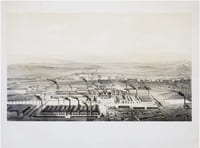  [LE CREUSOT] Le Creusot. (1847). Saône et Loire. Vue  prise du nord au sud.