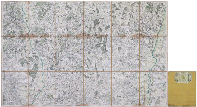  [M&Acirc;CON] Carte de Cassini. Feuille n&deg;86/54. M&acirc;con.. CASSINI de THURY (C&eacute;sar-Fran&ccedil;ois).