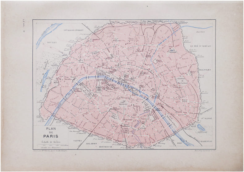  Plan de Paris.. PERRIN (Maurice).
