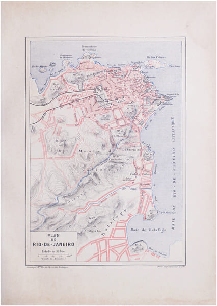  [RIO de JANEIRO] Plan de Rio-de-Janeiro.. PERRIN (Maurice).
