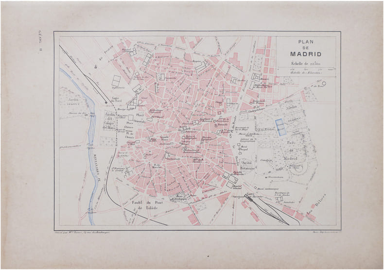  [MADRID] Plan de Madrid.. PERRIN (Maurice).
