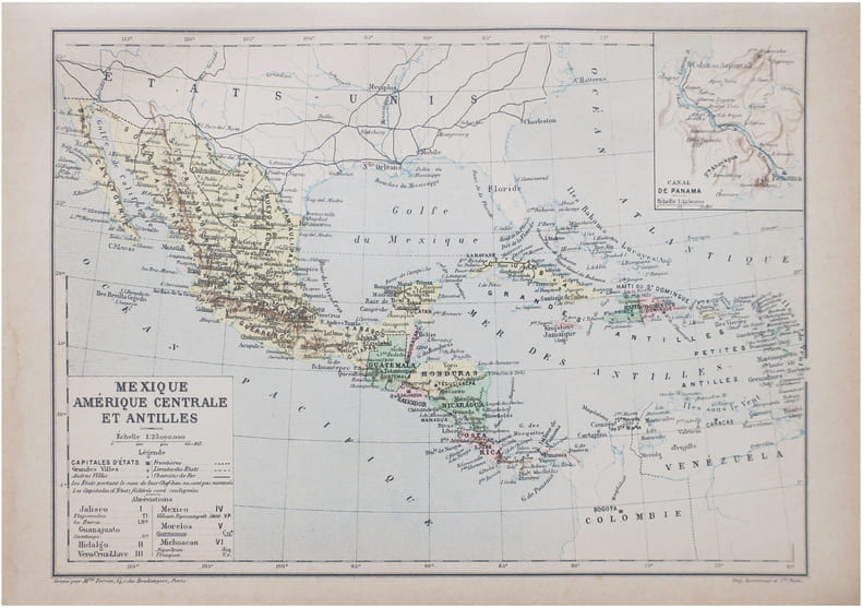  Mexique, Am&eacute;rique centrale et Antilles.. PERRIN (Maurice).