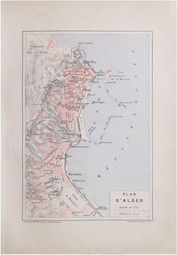  [ALGER] Plan d'Alger.. PERRIN (Maurice).