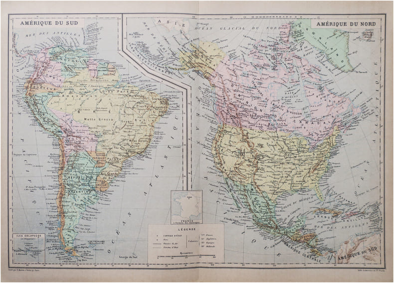  Am&eacute;rique du Sud - Am&eacute;rique du Nord.. MORIEU (&Eacute;mile).