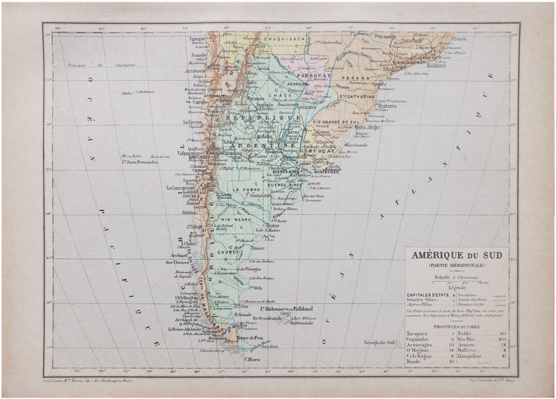  Am&eacute;rique du Sud (Partie m&eacute;ridionale).. PERRIN (Maurice).