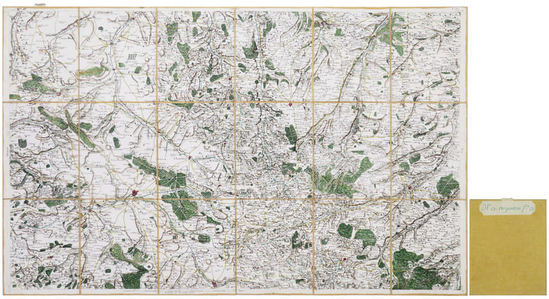  [ARGENTAN/FALAISE] Carte de Cassini. Feuille n&deg;62/57. Argentan.. CASSINI de THURY (C&eacute;sar-Fran&ccedil;ois).