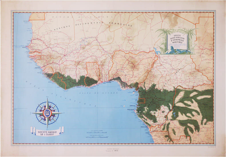  Soci&eacute;t&eacute; Navale de l'Ouest. Soci&eacute;t&eacute; Ouest-Africaine d'Entreprises Maritimes. Dakar, Conakry, Abidjan, Lom&eacute;, Cotonou, Douala, Libreville, Port-Gentil, ...