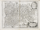  [DAUPHINÉ] Carte et description générale de Dauphiné avec les confins des pais et provinces voisines.. BEINS (Jean de) & HONDIUS (Henricus).