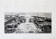  Aspect général de Versailles, pris à vol d'oiseau du Grand Canal. par TESTARD (Jacques Alphonse).