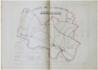  [CHARENTE-MARITIME] France communale & cantonale. Dép.t de la Charente-Inférieure. Arrondissement de Saintes. Atlas du canton de Burie.. LACROIX ...