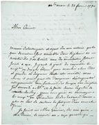 Lettre autographe signée [à Louis-Antoine de Thomassin, comte de Peynier]. par [SAINT-DOMINGUE] — CAMPAN DE FONTANELLE (Jean-Antoine).