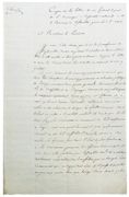 Copie de la lettre de M. Cocherel député de St Domingue à l’Assemblée nationale, à M. le Président de l’Assemblée générale à St Marc. Pièce manuscrite signée Paquot portant la mention «collationné». par [SAINT-DOMINGUE] — COCHEREL (Nicolas-Robert de).