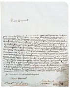 Lettre autographe signée [à Louis-Antoine de Thomassin, comte de Peynier]. par [SAINT-DOMINGUE] — GAUDE.